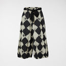 Spodnie bawełniane w szachownicę