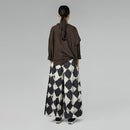 Spodnie bawełniane w szachownicę