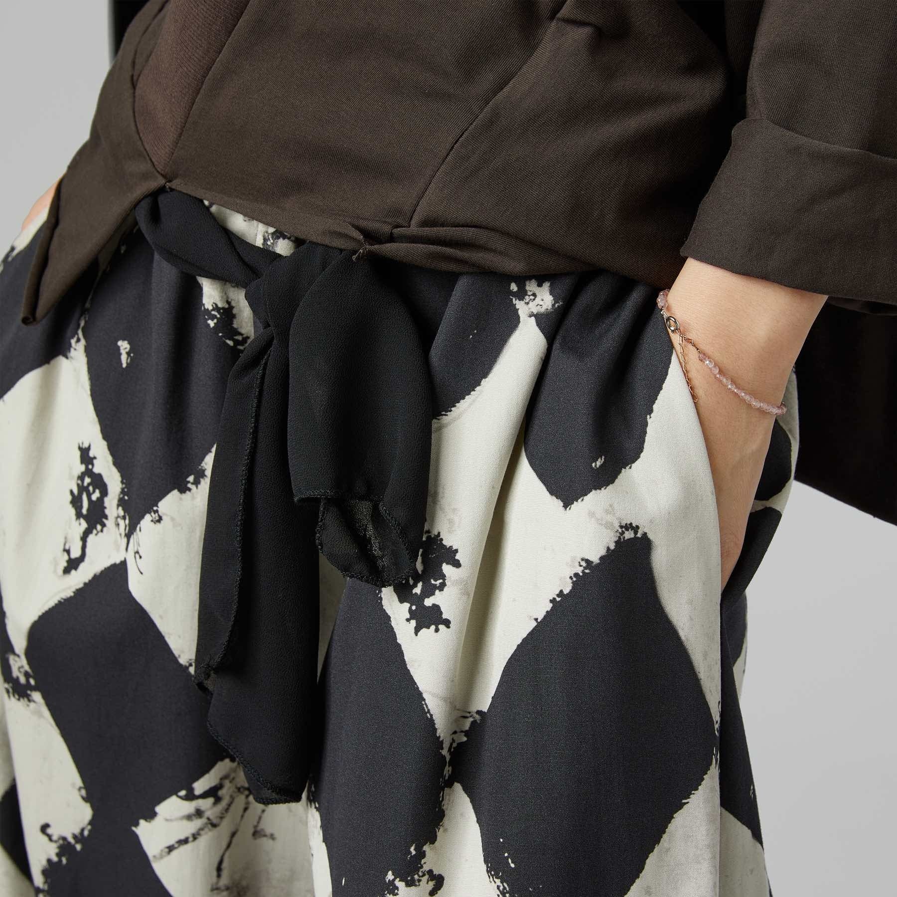 Spodnie bawełniane w szachownicę