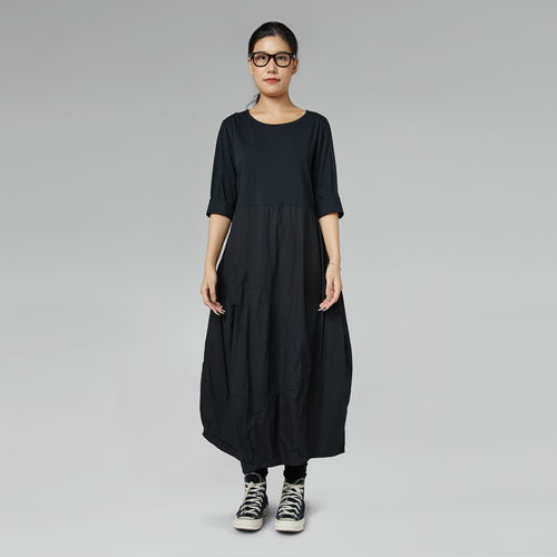 EGG SHAPED LONG DRESS GRAY