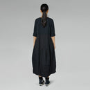 EGG SHAPED LONG DRESS GRAY