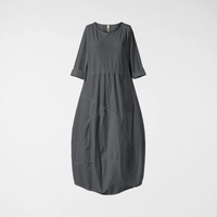 EGG SHAPED LONG DRESS GRAY