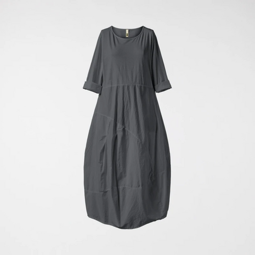 EGG SHAPED LONG DRESS GRAY