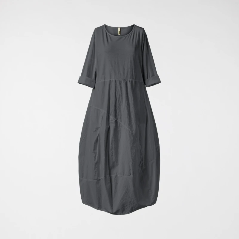 EGG SHAPED LONG DRESS GRAY