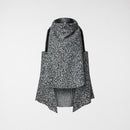 HIGH COLLAR BOUCLÉ VEST GREY