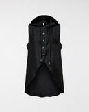 LINED VEST WITH HOOD