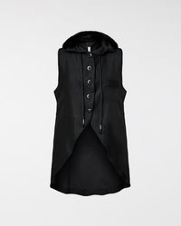 LINED VEST WITH HOOD
