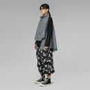 HIGH COLLAR BOUCLÉ VEST GREY