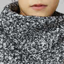 HIGH COLLAR BOUCLÉ VEST GREY