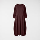 MILAN STITCH DRESS WINE