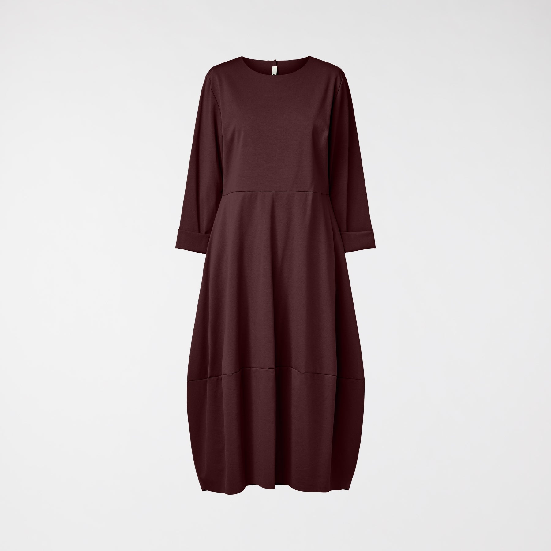 MILAN STITCH DRESS WINE