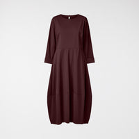 MILAN STITCH DRESS WINE