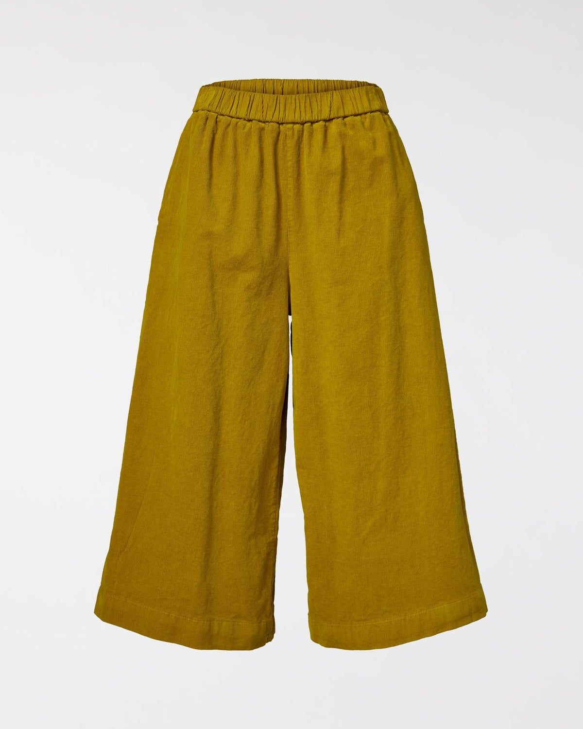 WIDE LEG VELVET TROUSERS