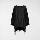 LIGHTWEIGHT SWEATSHIRT WITH PLEATED HEM