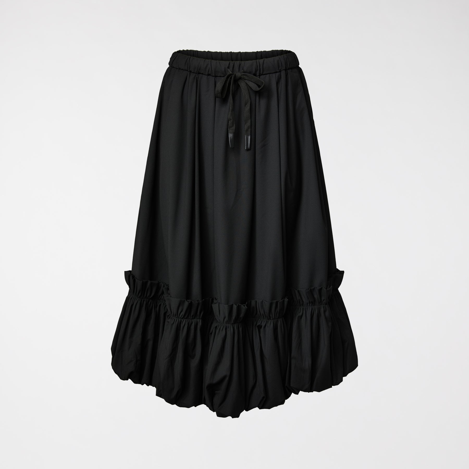 SKIRT WITH ROUCHE HEM