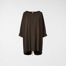 T-SHIRT WITH DRAWSTRING ON THE BACK BROWN