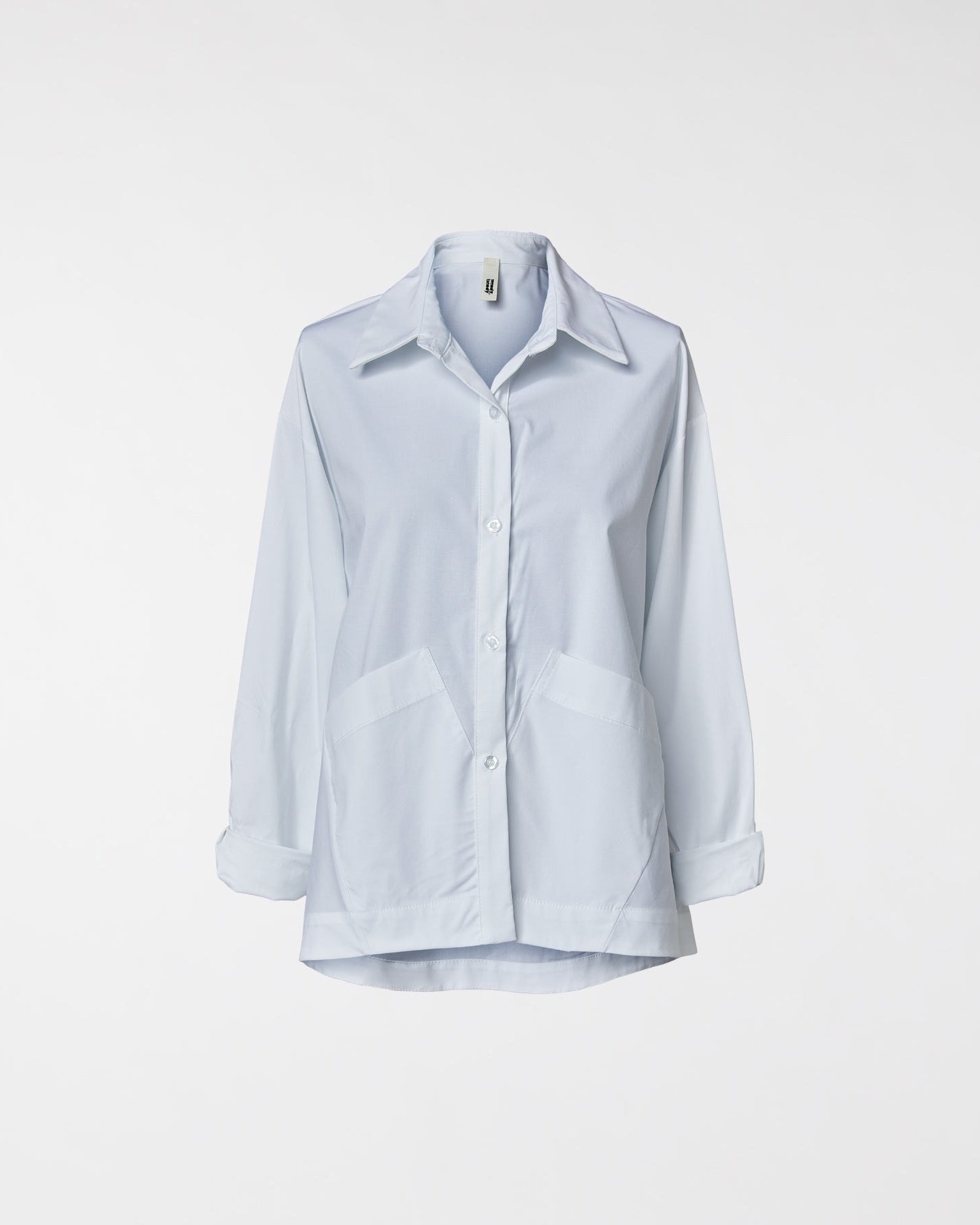 SHIRT WITH APPLIED POCKETS WHITE