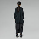LIGHTWEIGHT SWEATSHIRT WITH PLEATED HEM
