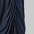 T-SHIRT WITH DRAWSTRING ON THE BACK BLUE