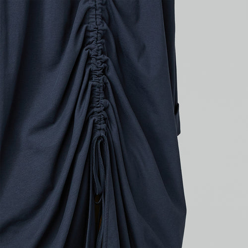 T-SHIRT WITH DRAWSTRING ON THE BACK BROWN