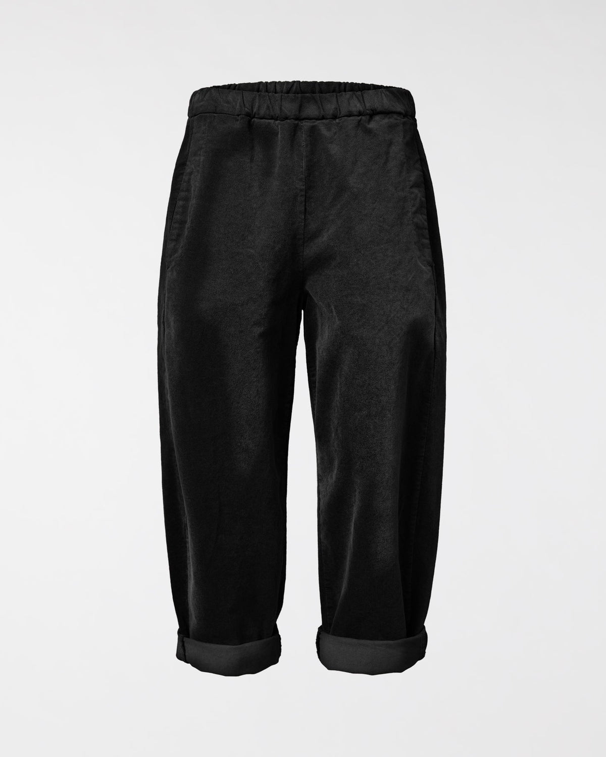 GERADE HOSE AUS SAMTSTOFF