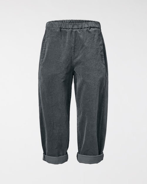 GERADE HOSE AUS SAMTSTOFF