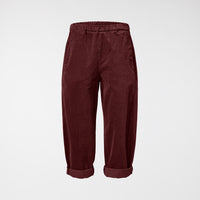 PANTALÓN RECTO DE TERCIOPELO VINO