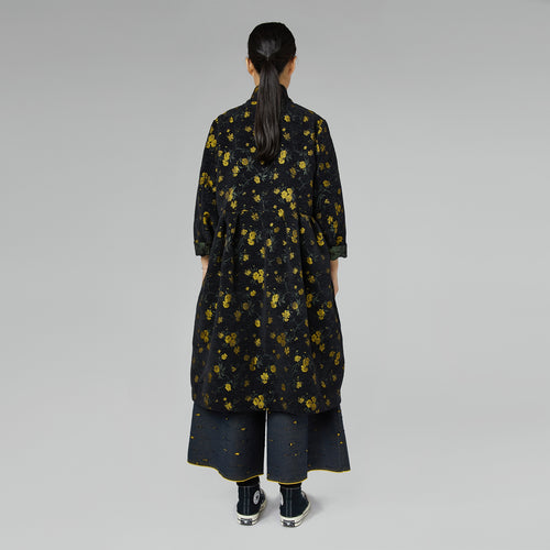 FLOWERED VELVET CARDIGAN