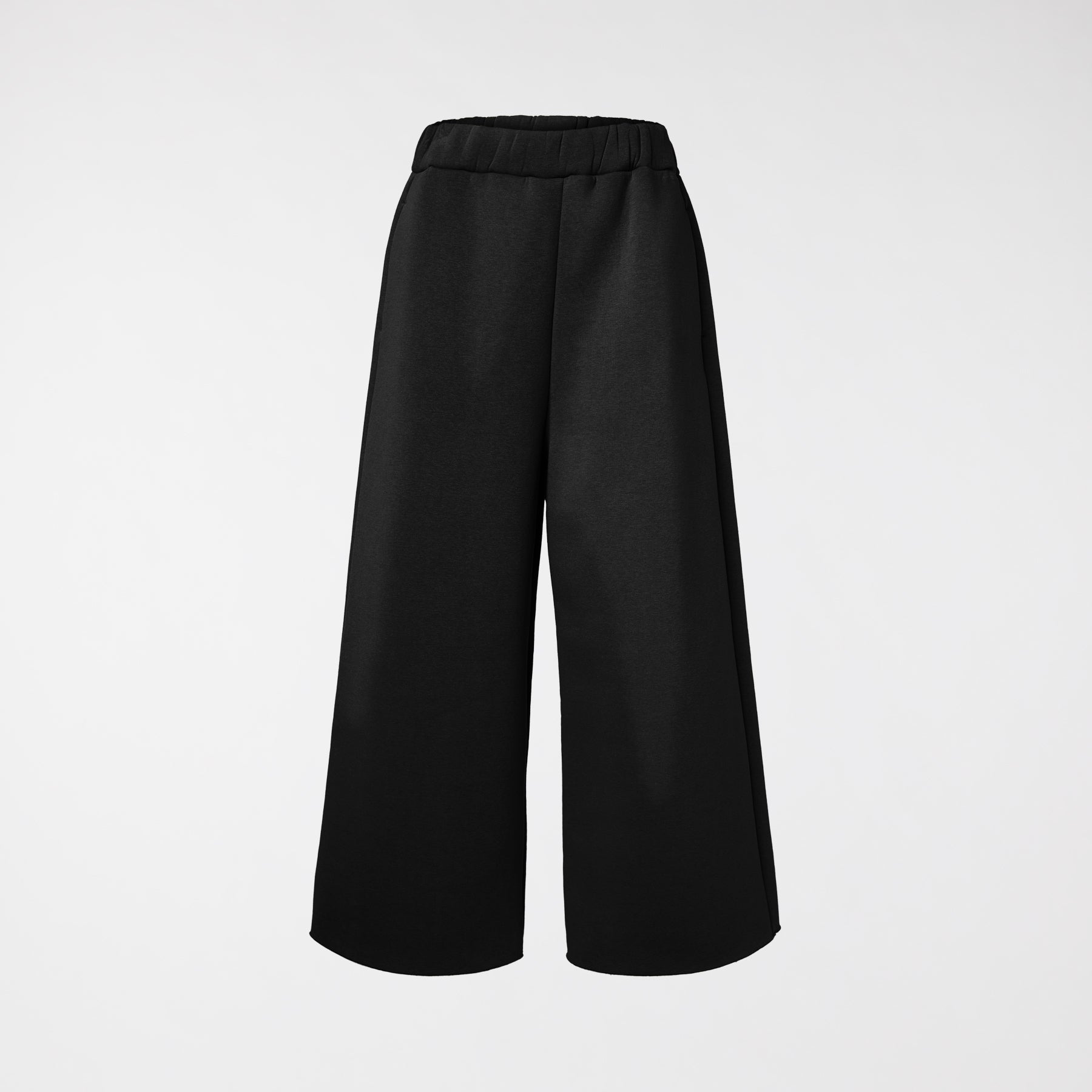 GAUZED SWEATPANTS BLACK