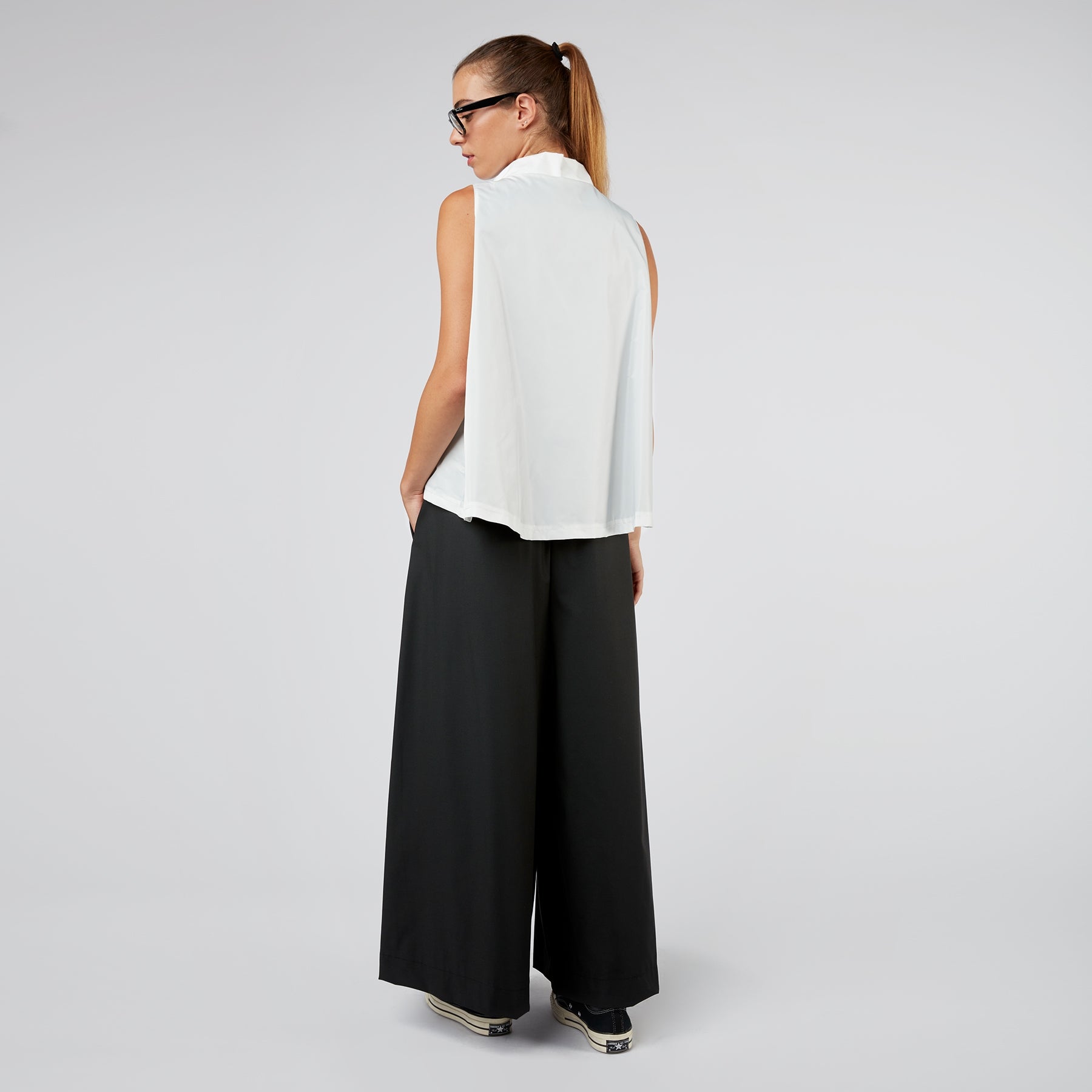 PANTALONES PALAZZO CON CINTURÓN LOOPES MARRÓN