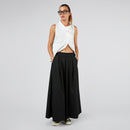 PANTALONES PALAZZO CON CINTURÓN LOOPES MARRÓN