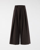 PANTALONES PALAZZO CON CINTURÓN LOOPES MARRÓN