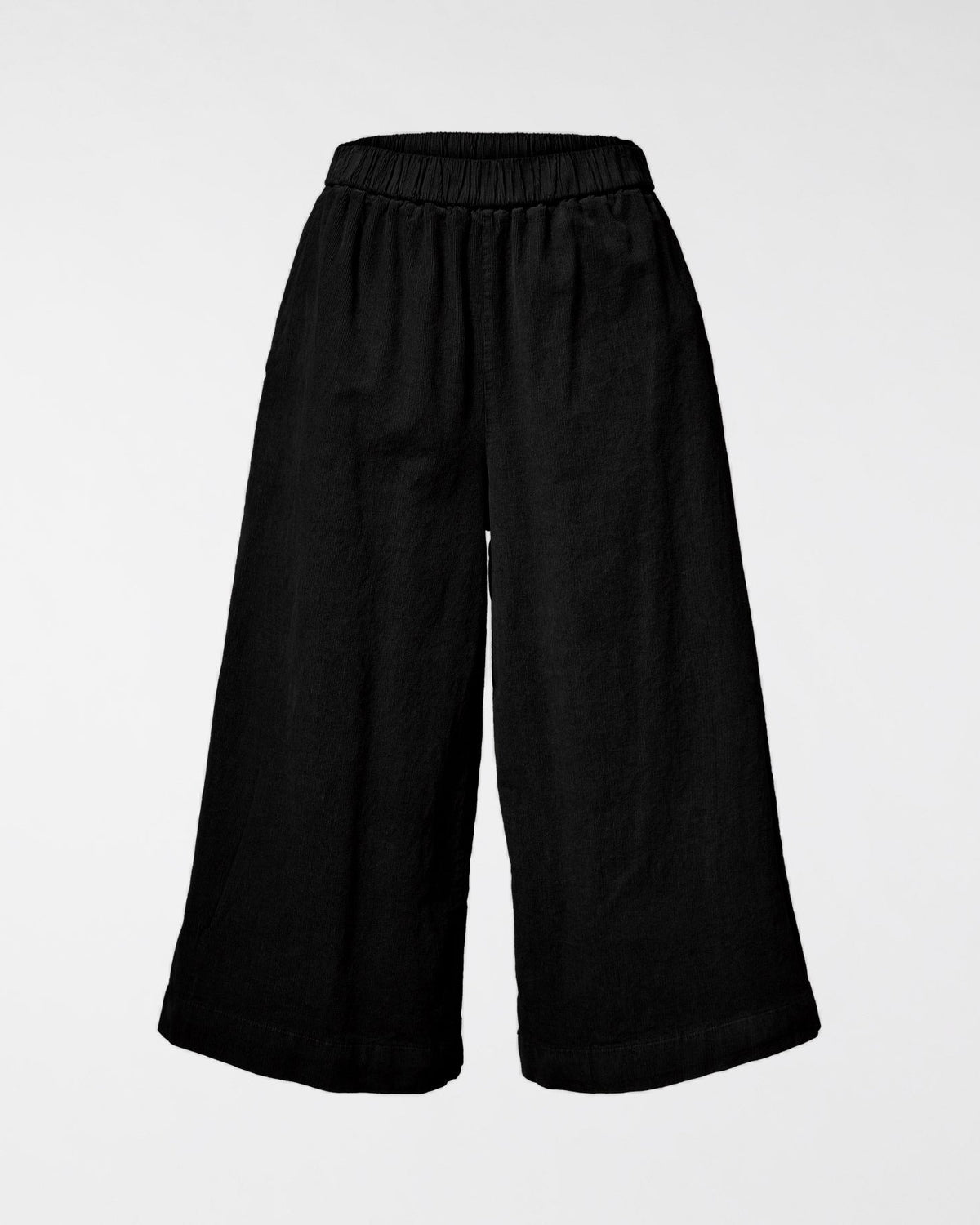 WIDE LEG VELVET TROUSERS
