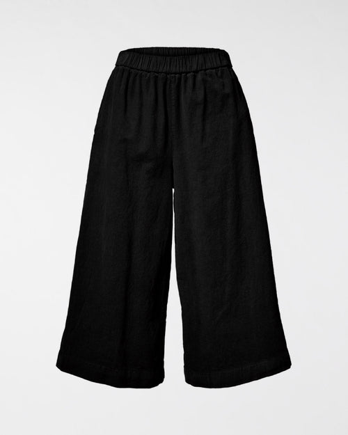 WIDE LEG VELVET TROUSERS