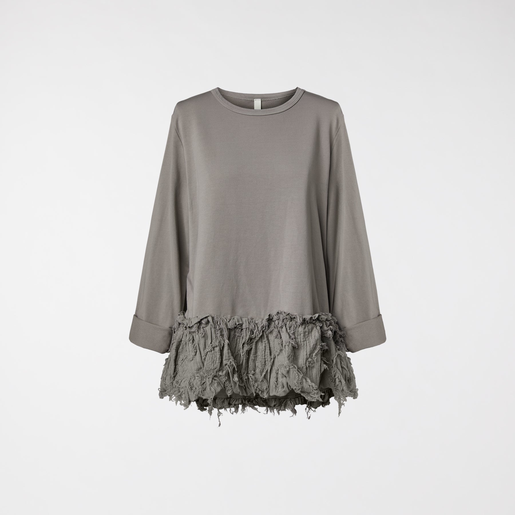BLUZA Z FIL COUPE' HEM MUD