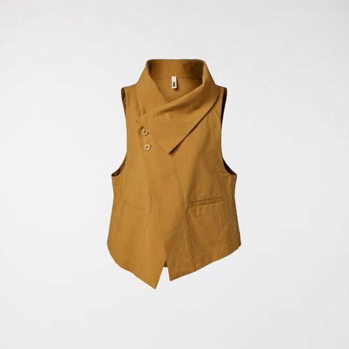 COTTON VEST APRICOT