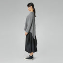 SKIRT WITH PLEATS BLUE