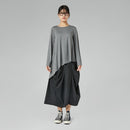 SKIRT WITH PLEATS BLUE
