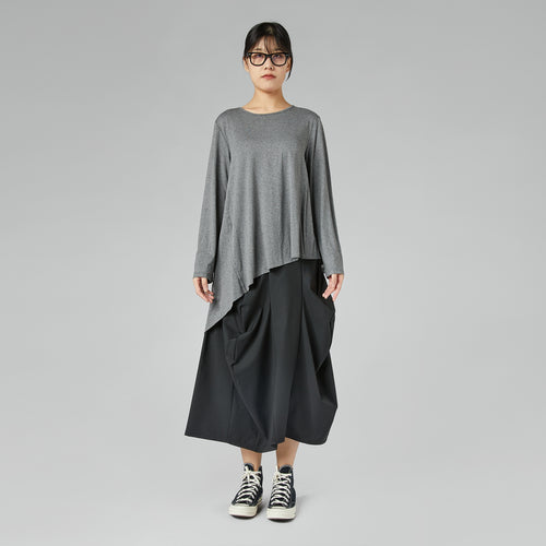 SKIRT WITH PLEATS BLUE