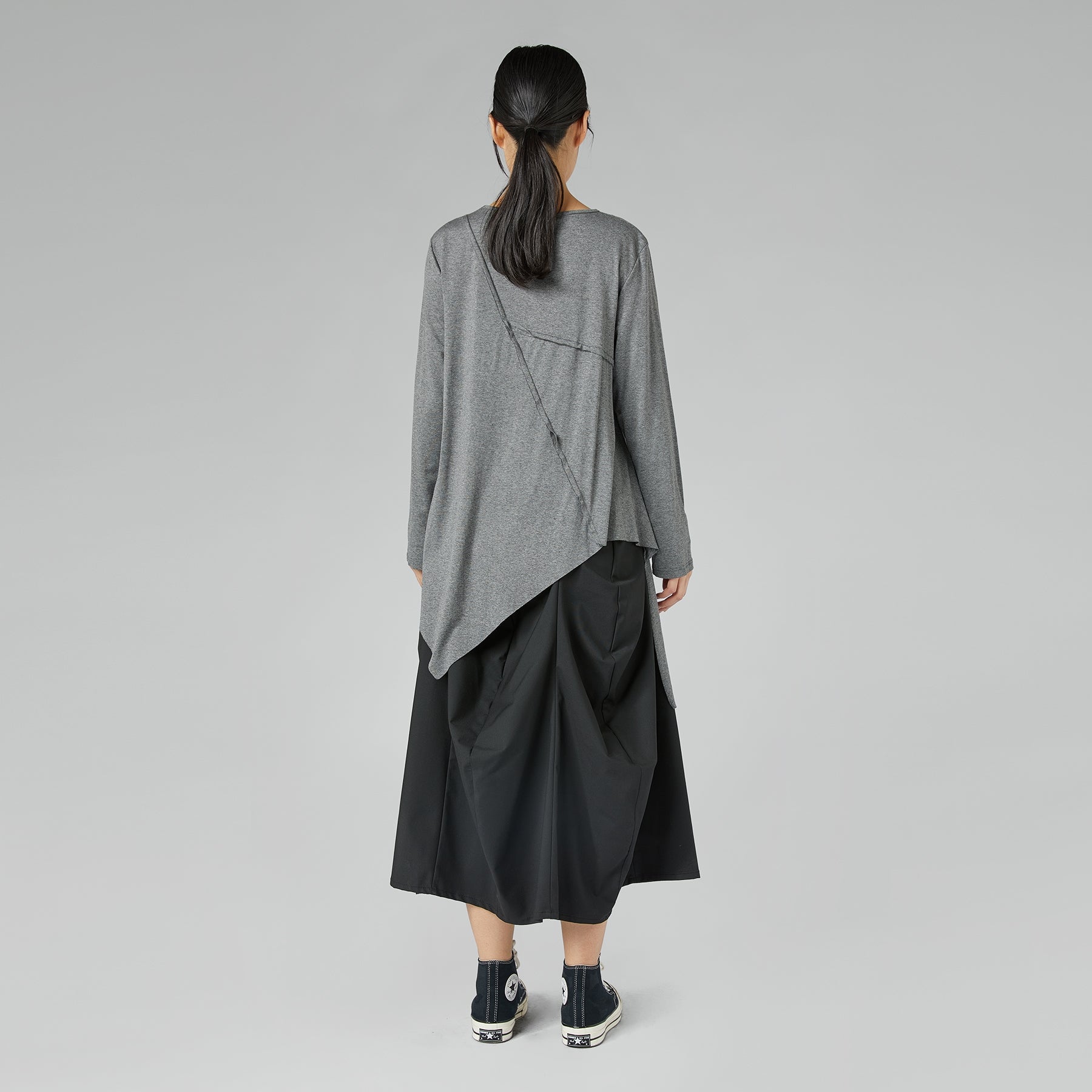 SKIRT WITH PLEATS BLUE