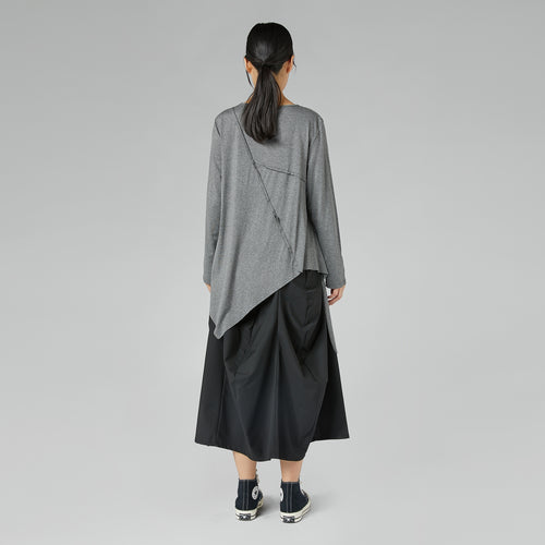 SKIRT WITH PLEATS BLUE
