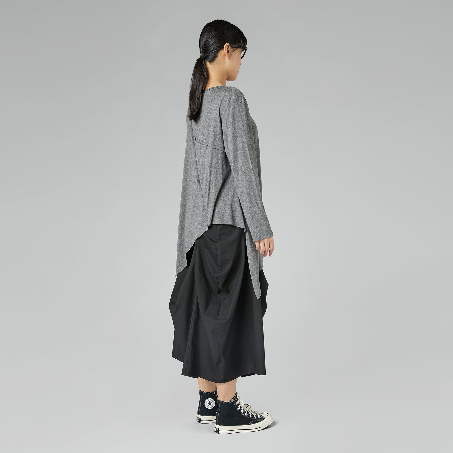 SKIRT WITH PLEATS BLUE