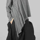 SKIRT WITH PLEATS BLUE