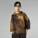 BLUSA A COSTINE CON STAMPA