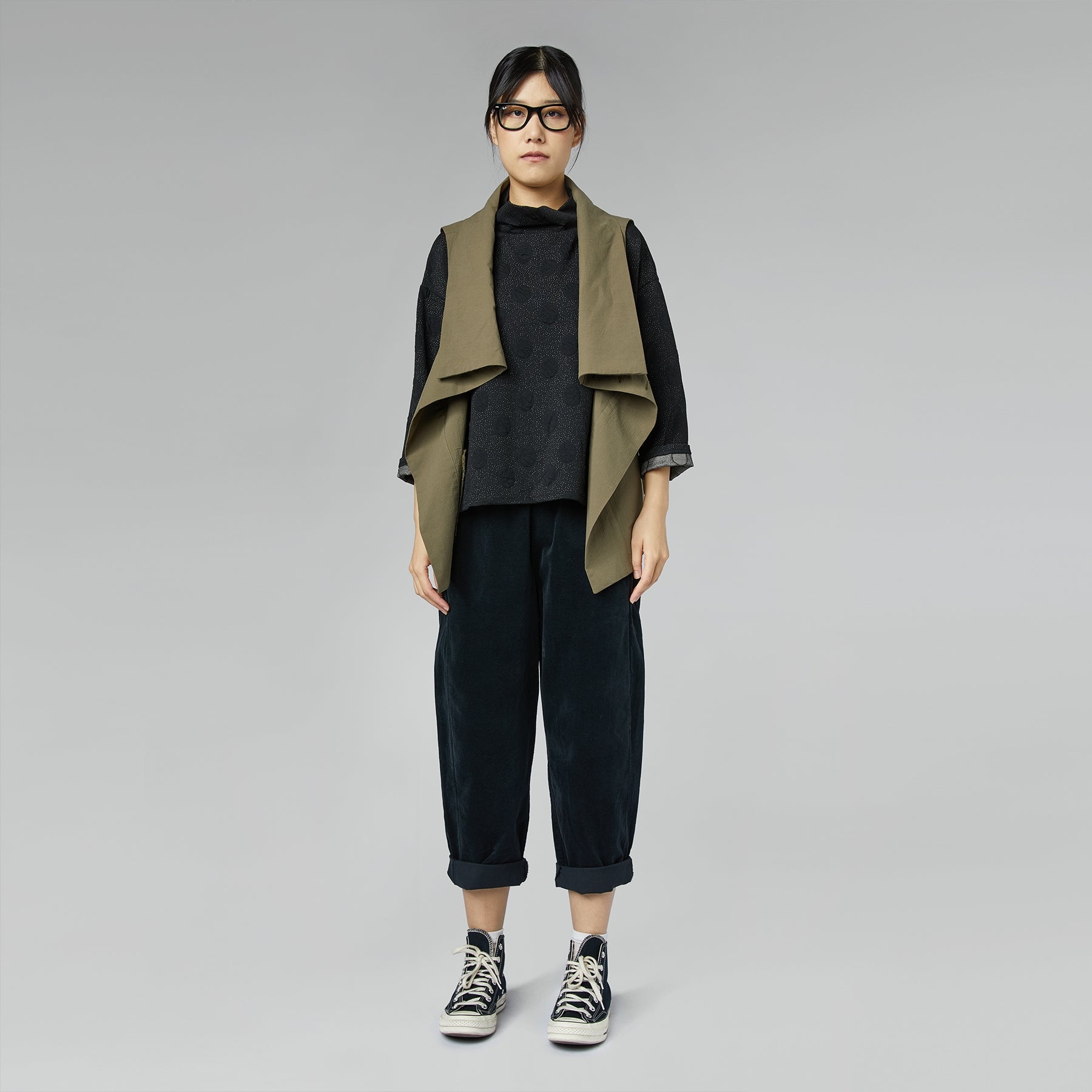 COTTON VEST MILITARY GREEN