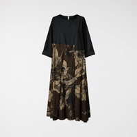 ABITO CON GONNA IN VELLUTO DI COTONE