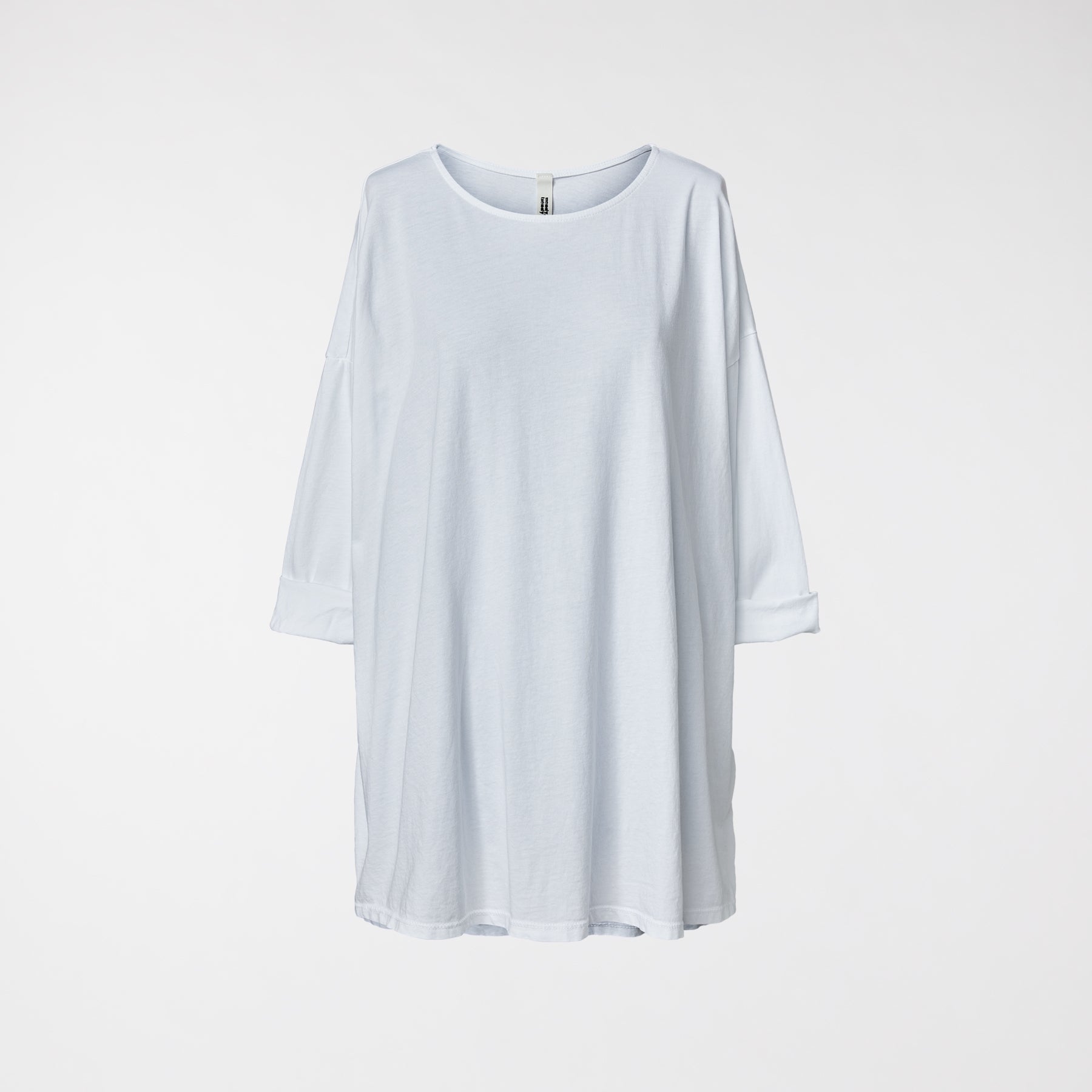 BASIC LOOSE-FITTING JERSEY WHITE
