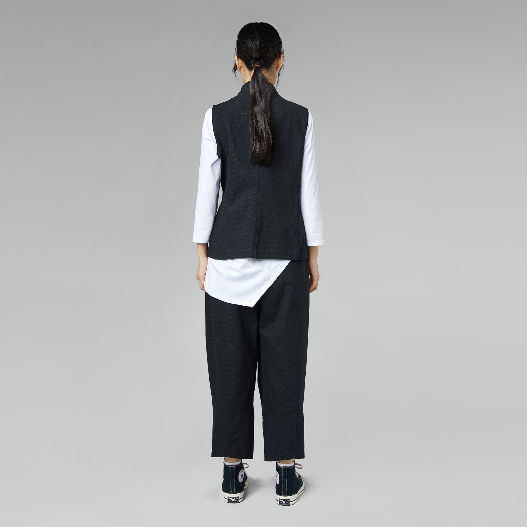 GILET IN TWEED MISTO COTONE