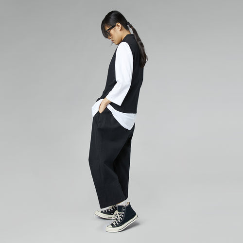 COTTON BLEND TWEED PANTS