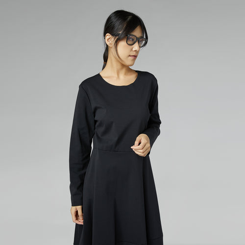 MILAN STITCH DRESS BEIGE